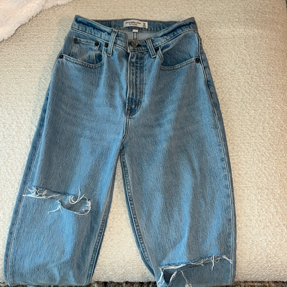 Abercrombie Ultra High right straight jean - Curve Love
